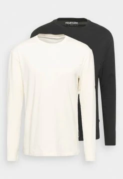 YOURTURN 2 PACK UNISEX - T-shirt à manches longues Garantie De Qualité 100% t shirt Col rond all -YOURTURN Soldes b889682e7e674a098bf1fe1fcfe3bbd3