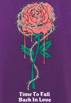 YOURTURN En promotion ROSE AND BARBED WIRE UNISEX - T-shirt imprimé t shirt Col rond all -YOURTURN Soldes ff7f9325944d4f6a9fb89612e1fecd94